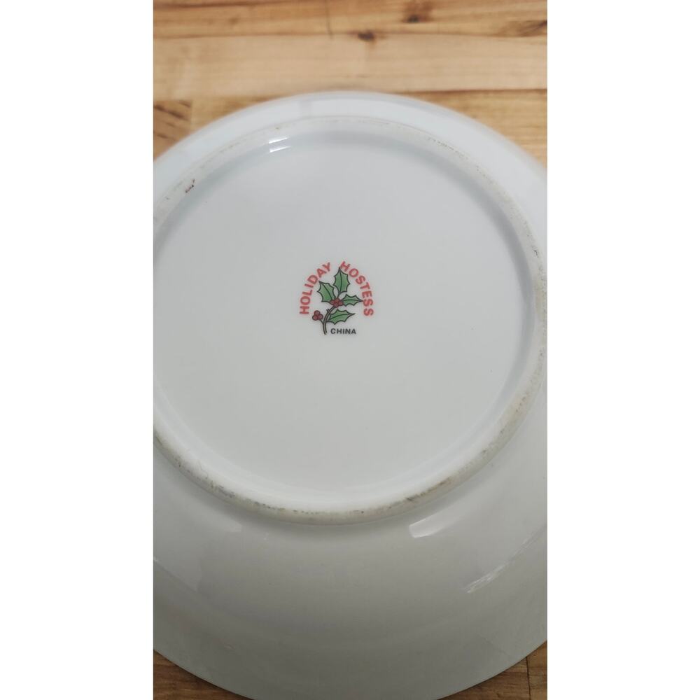 Tienshan China Holiday Hostess 9.5 Inch serving bowl